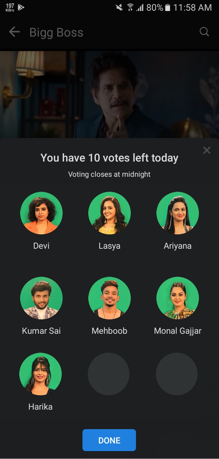 Disney-Hotstar-App-Voting-For-Bigg-Boss-4-Telugu-3rd-Week